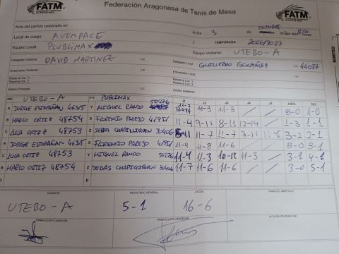 Acta en papel · PUBLIMAX CD SANTIAGO — COLOR PLUS UTEBO TM A